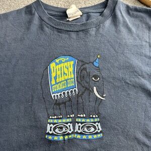 Vintage 2003 Phish Summer Tour Shirt Band Tee Tour Dates Jam Band Large
